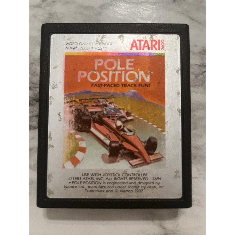 Pole Position Vintage 1983 Atari 2600 Cartridge Only Retro Video Game Original